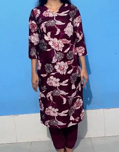 Elegant Floral Kurta Set