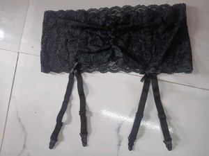 Elegant Black Lace Garter Belt(1400)