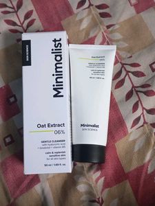 minimalist oat extract gentle cleanser