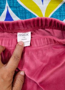 Pink Velour Leggings