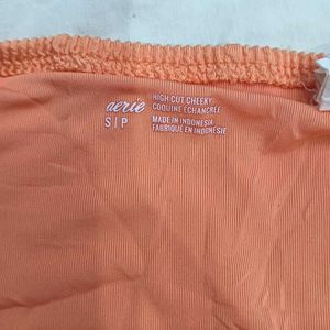 Orange🔥 Textured Bikini Bottom