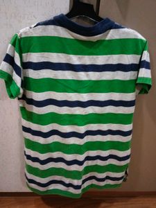 Striped V-Neck Tunic Top