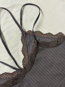 Lace Trim Bralette Top (free size)