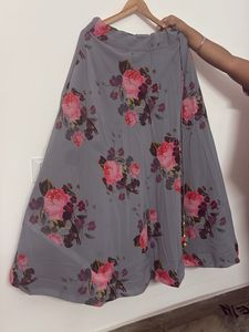 Floral Print Crop Top &amp; Skirt Set