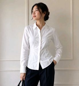 Classic White Button-Up Shirt