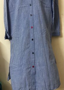 Blue A-line Top