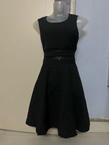 Chic Black Sleeveless Fit &amp; Flare Dress
