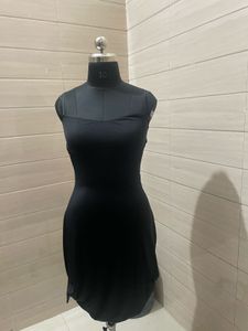 Nightwear Elegant Black Slip Dress