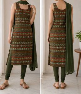 Stylish Sleeveless Kurta Set