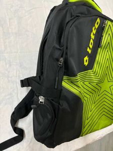 🆕Lotto Black &amp; Neon Star Backpack