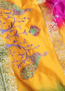 multi colour saree