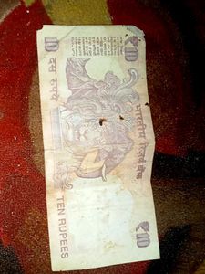 Vintage 10 Rupee Note