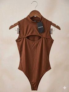 Chic Cut-Out Mock Neck Bodysuit