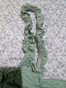Cute Green Cropped Camisole Top