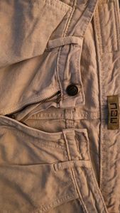cream wide-leg denim jeans