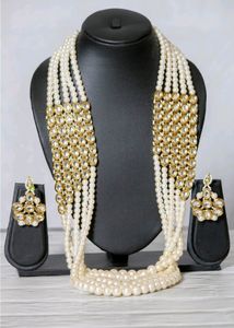 Royal New Muti Layer Kundan Pearl Jewelry Set