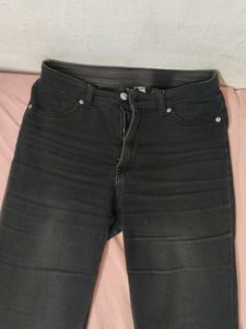 Flared Dark Wash Denim Jeans