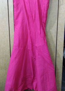 Pink Frock Style Kurta With Embroidery