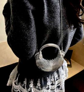 Unique Gold Statement Crossbody Bag