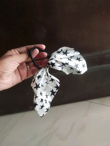 Combo Of Hairband And Bow Rubberband