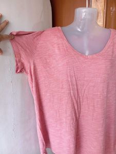 Pink V-Neck T-Shirt