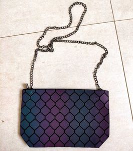 Holographic Geometric Shoulder Bag