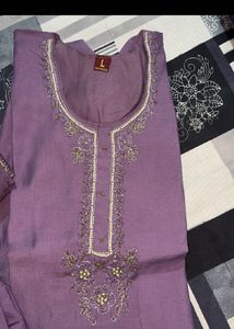 Elegant Purple Kurta Set with Dupatta
