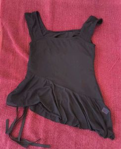 Stylish Black Asymmetrical Top
