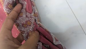 Brand New Maroon Stone Work Saree