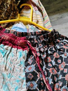 Boho Patchwork Print fish harem pant