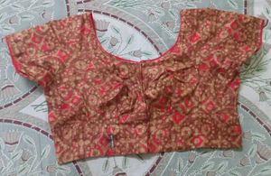 Red Border blouse