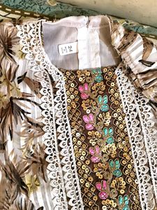 Floral Print Salwar Kameez For Baby Girl