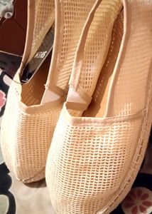 SHEIN Woven Espadrille Flats