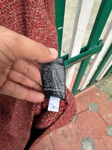 Uniqlo Red Knit Sweater