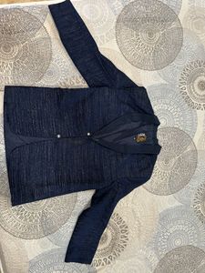 Men's Blue Ethnic Jacket