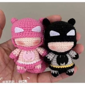 Crochet couple keychains