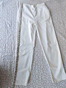 Classic White Straight Leg Pants