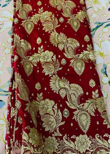 Elegant Red Banarasi Silk Saree