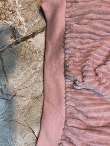 Cozy Ribbed Pink Hoodie