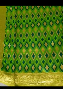 Green Saree with Blouse Piece