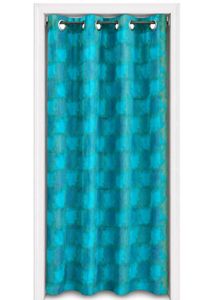 Blue Diamond Pattern Curtain