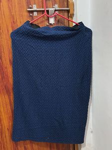 Stylish Blue Textured skirt