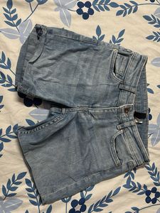 Light Wash Denim Shorts