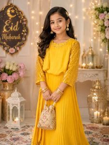 new yellow dress for eid