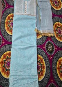 Light Blue Embellished Suit Salwar