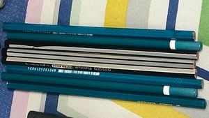 Highlighter Pen, Restick Notes, Glue, Apsara Pencil