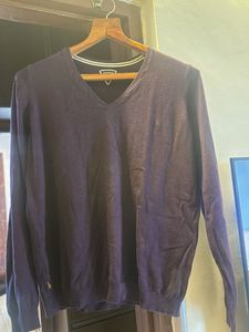 Purple Decathlon V-Neck Sweater