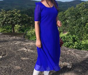 Royal Blue Anarkali Kurta
