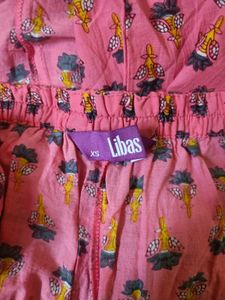 Pink Floral Print Kurta