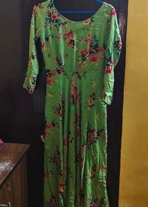 Beautiful Floral Print Maxi Dress